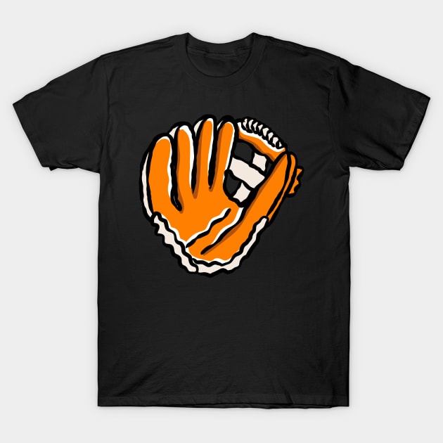 baseball glove T-Shirt by Stenau Artwerk